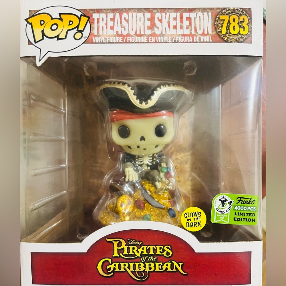 Funko Pop Pirates of the Caribbean Skeleton Action Figure. Never opened.